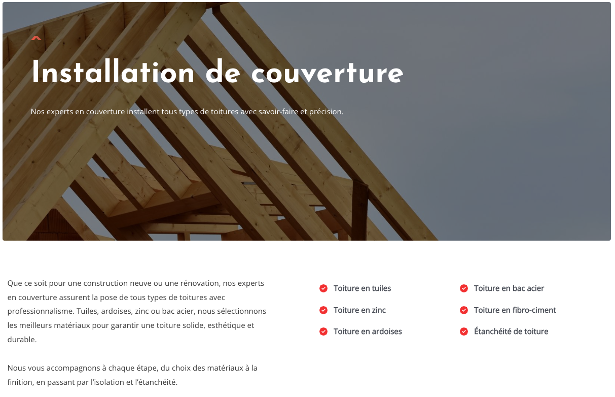 Jules Travaux entreprise de couverture, d'installation de charpente et couverture, de nettoyage de toiture et de réparation de toit, fuite et tuile en Gr-ironde basé à Coutras ptout proche de Libourne et Bordeaux